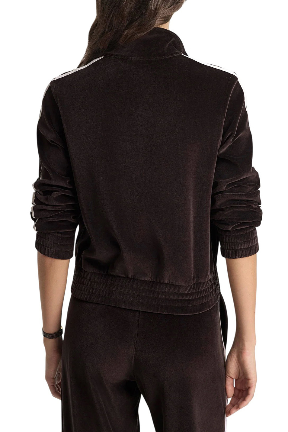 Женский Sporty & Rich Толстовка NY Crest Elio из велюра (цвет ), артикул JA06765243BR03 | Фото 4