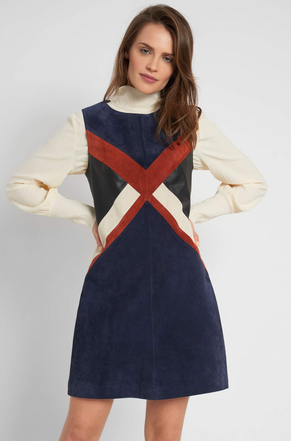 Orsay Замшевое платье с узором (цвет ), артикул 415036 | Фото 4