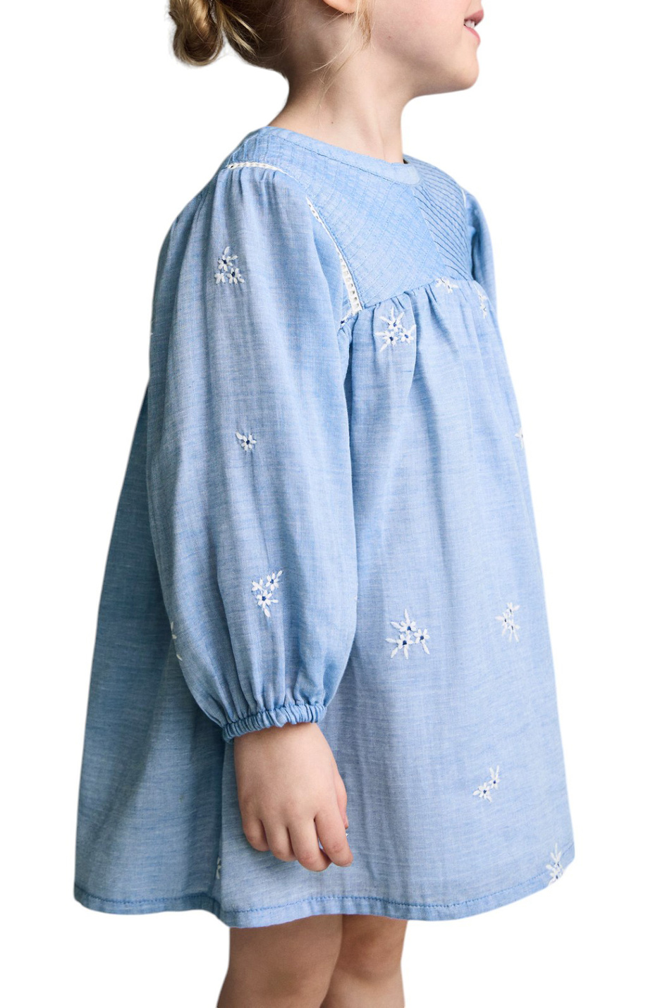 Девочкам Mango Kids Платье TROPEZ из хлопка с вышивкой (цвет ), артикул 87024797 | Фото 4