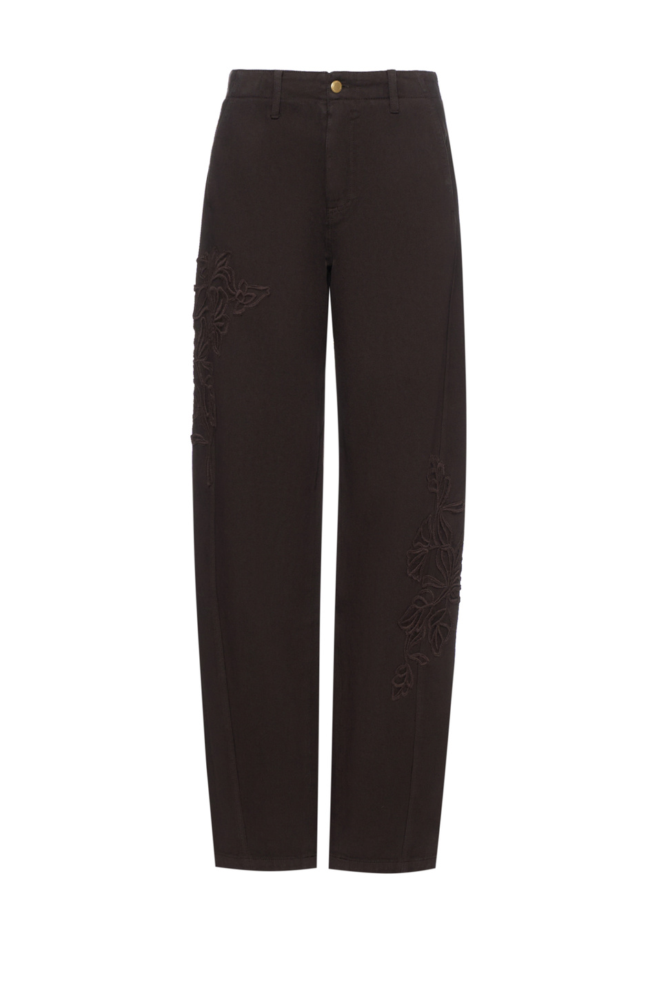 Женский Ermanno Firenze Брюки из денима с вышивкой (цвет ), артикул D47EP009APEJ2 | Фото 1