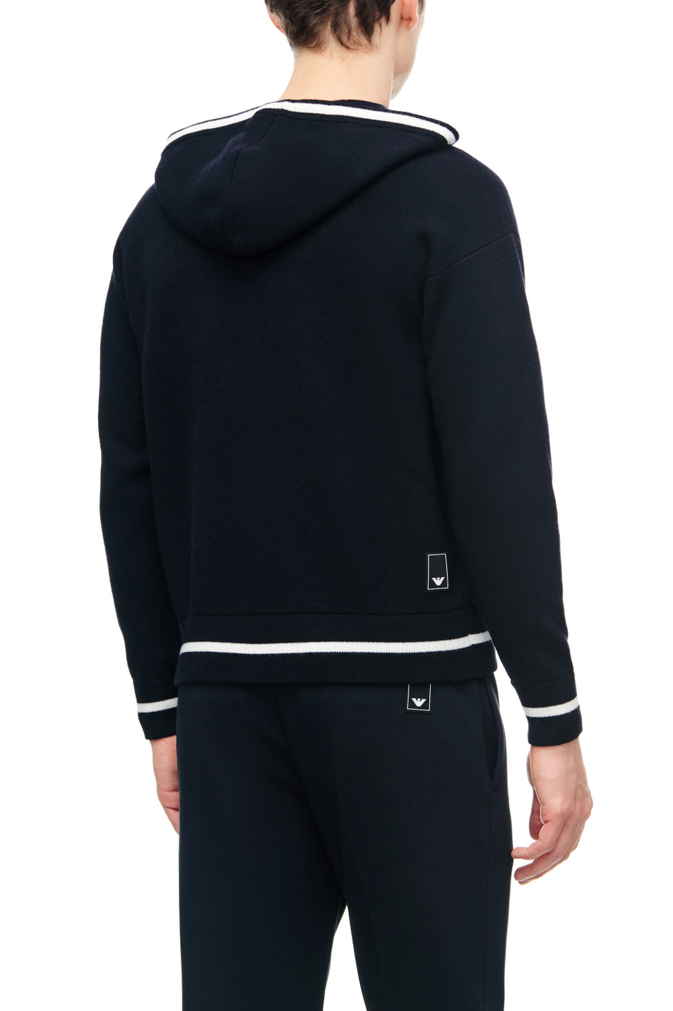 Мужской Emporio Armani Кардиган из смесовой шерсти с капюшоном (цвет ), артикул 6L1MXD-1MJRZ | Фото 4