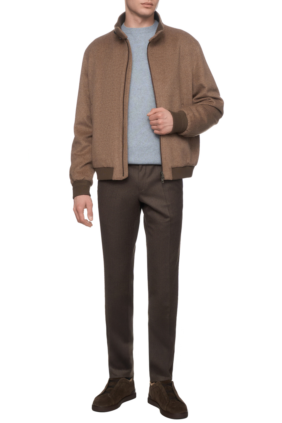 Мужской Zegna Брюки из шерсти (цвет ), артикул 230F13A2-75A812-9R | Фото 3
