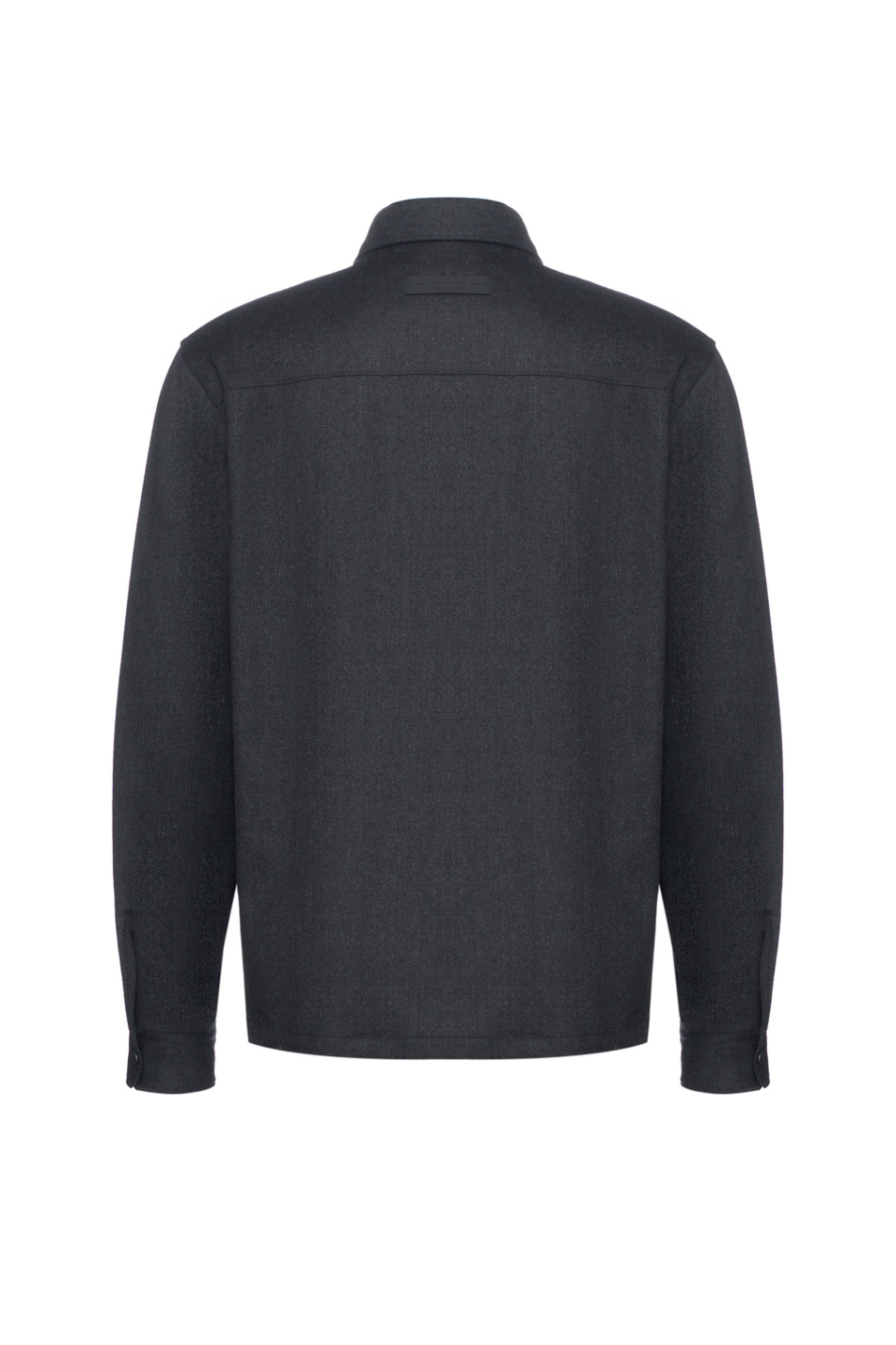 Рубашка из шерсти|Основной цвет:Черный Мужской Zegna Рубашка из шерсти (цвет ), артикул UGV01A2-SOTM2-005G | Фото 2