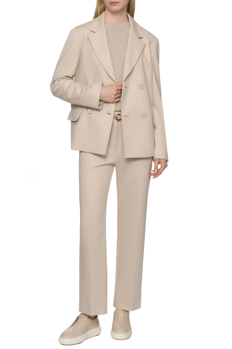 Женский Max Mara Брюки REA из смесовой шерсти (цвет ), артикул 2619781071 | Фото 3