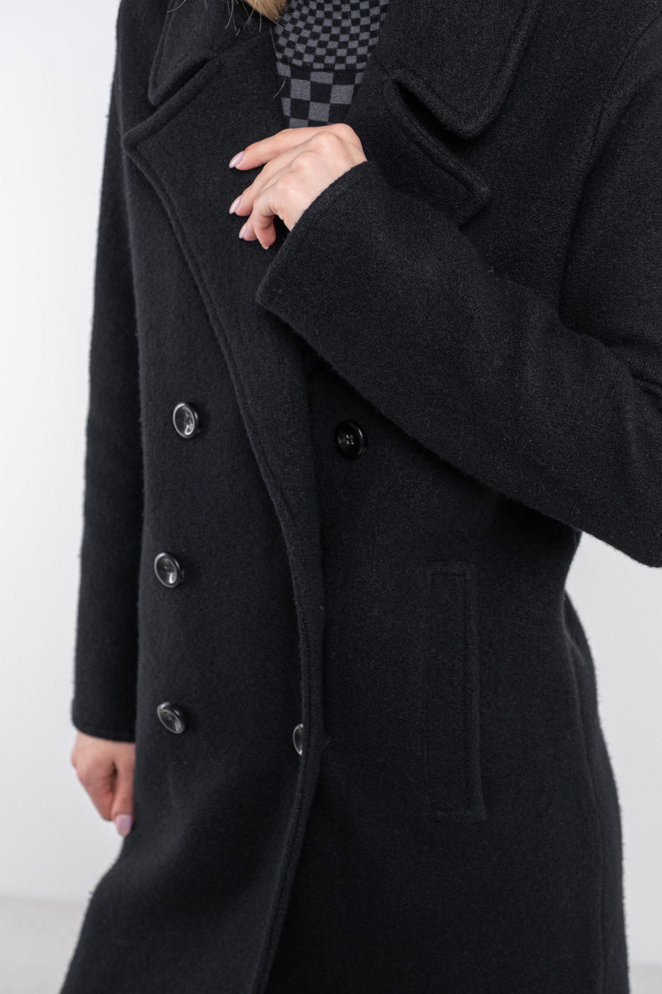 Женский Emporio Armani Двубортное пальто из смесовой шерсти (цвет ), артикул 6H2LT2-2M07Z | Фото 10