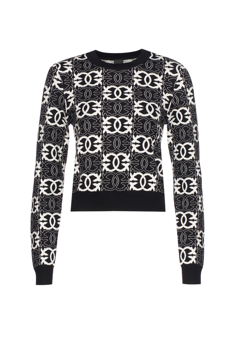 Джемпер GYPSIES с логотипом|Основной цвет:Черный Женский Pinko Джемпер GYPSIES с логотипом (цвет ), артикул 106041A2YD | Фото 1