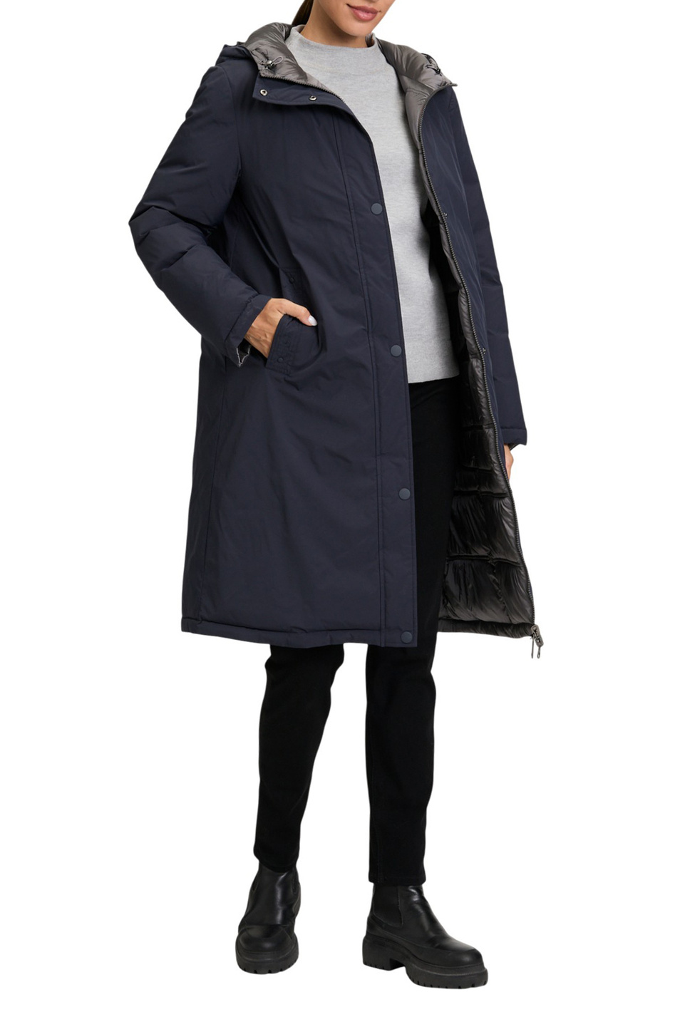 Парка двустороняя|Основной цвет:Синий Женский Betty Barclay Парка двустороняя (цвет ), артикул 7955/1533 | Фото 3