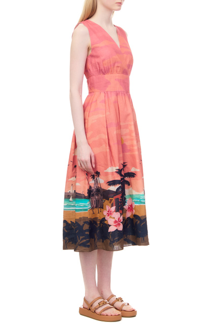 Платье IVANA с принтом|Основной цвет:Мультиколор|Артикул:2372213232 | Фото 2
