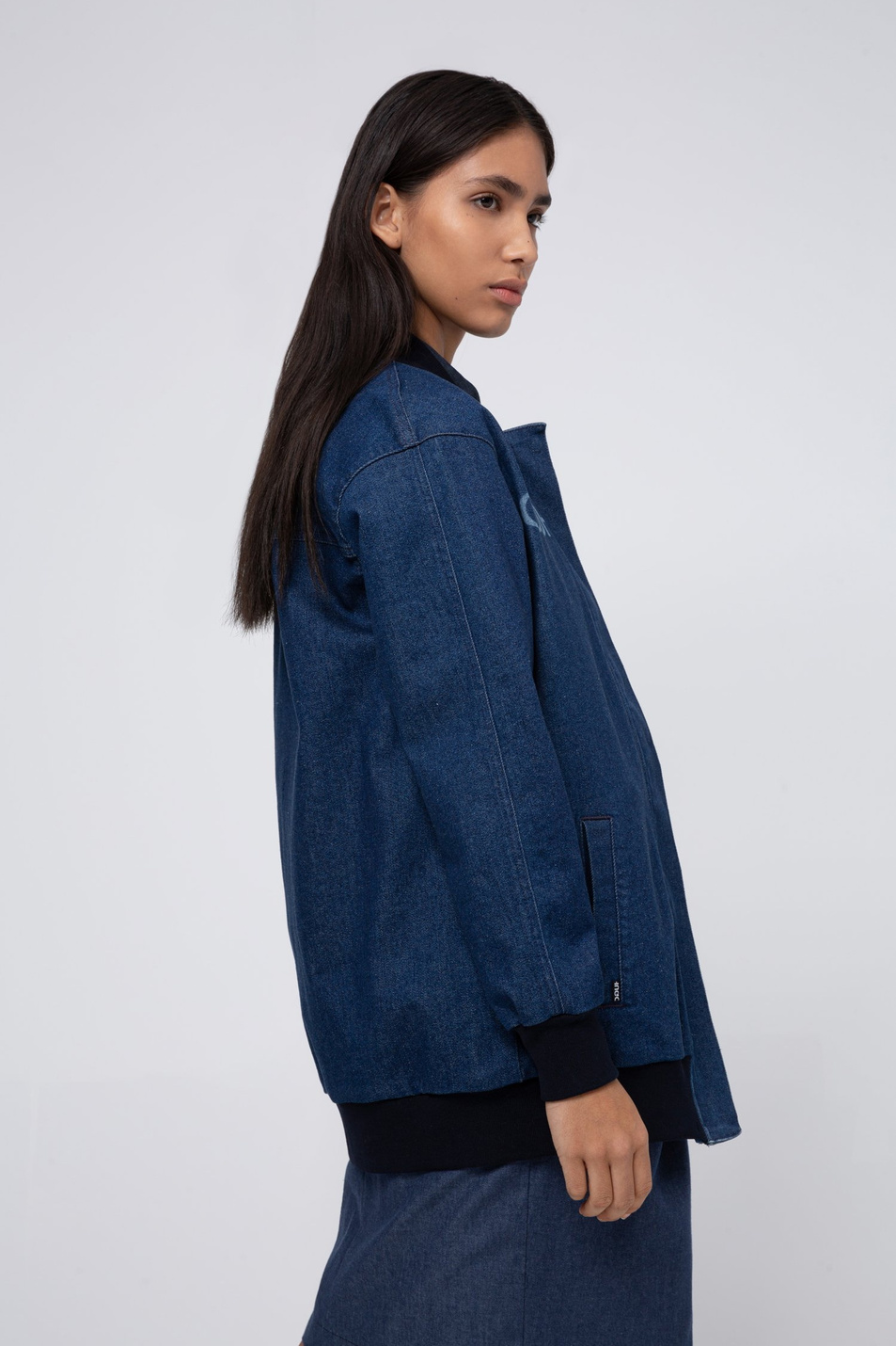 Женский HUGO Куртка бомбер из эластичного хлопка с логотипом (цвет ), артикул 50426425 | Фото 4