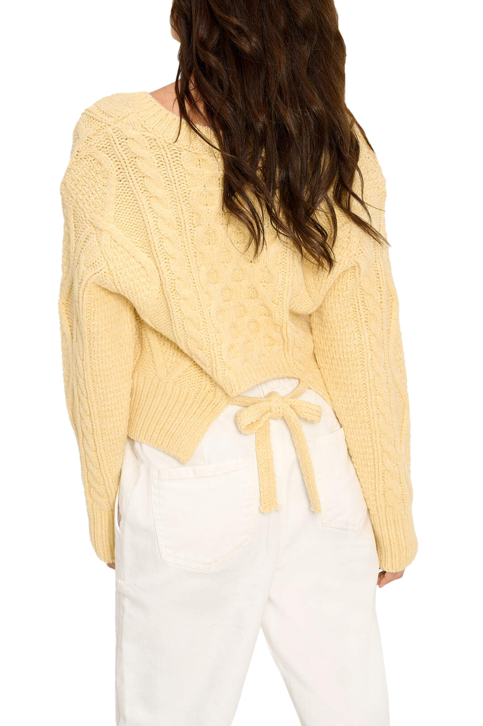 Orsay Укороченный пуловер с V-образным вырезом (цвет ), артикул 507374 | Фото 3