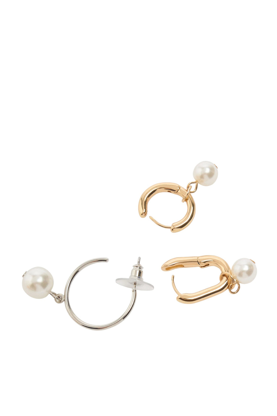 Женский Parfois Серьги-кольца в комплекте из 3 пар (цвет ), артикул 239374 | Фото 2