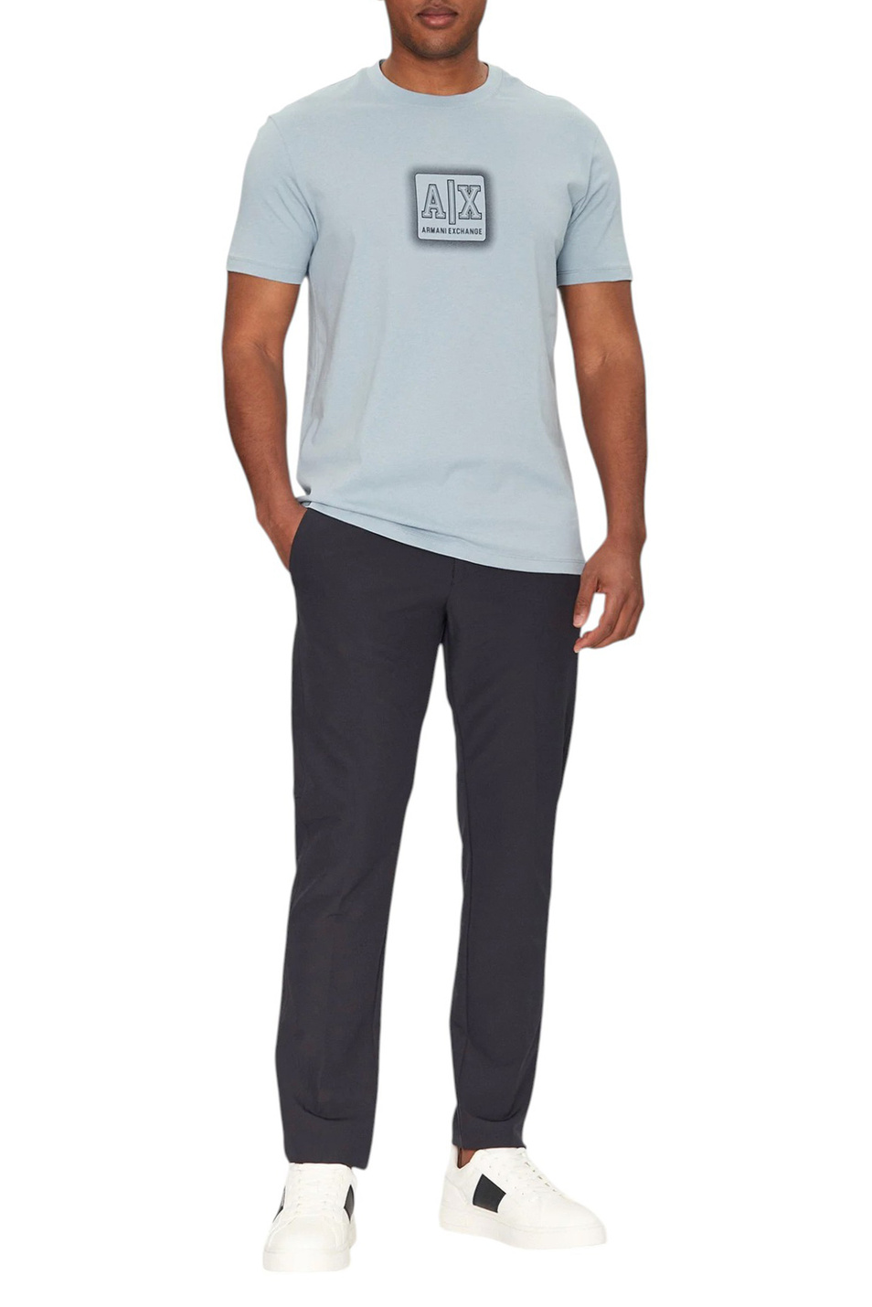 Мужской Armani Exchange Футболка из хлопкпа (цвет ), артикул XM000545-AF10361 | Фото 2