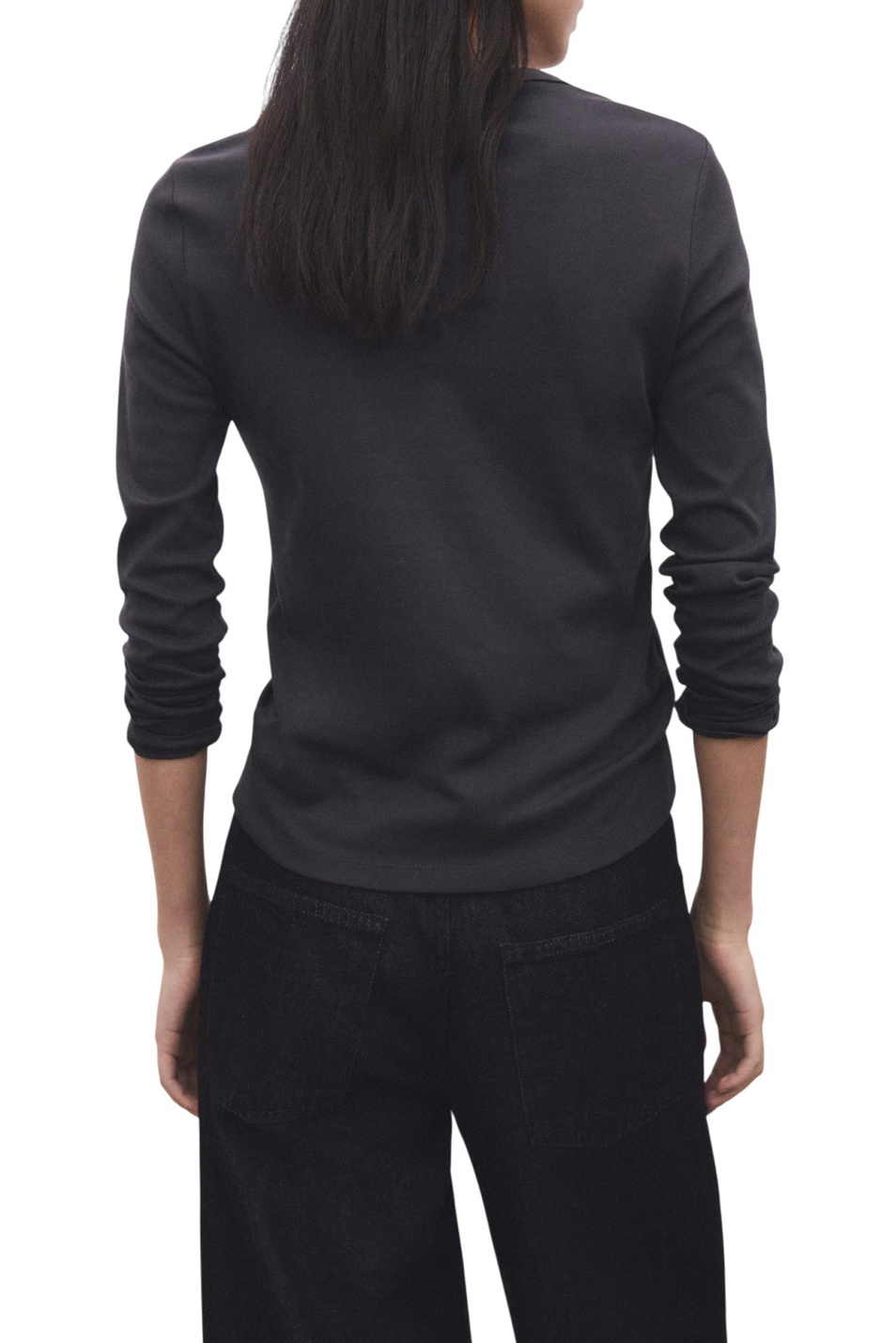 Женский Mango Лонгслив NISA из хлопка (цвет ), артикул 27001357 | Фото 4