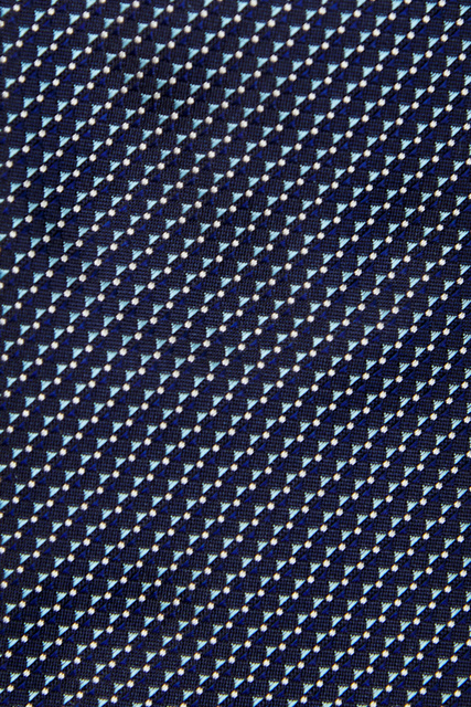 Галстук из чистого шелка|Основной цвет:Синий|Артикул:50475650 | Фото 2
