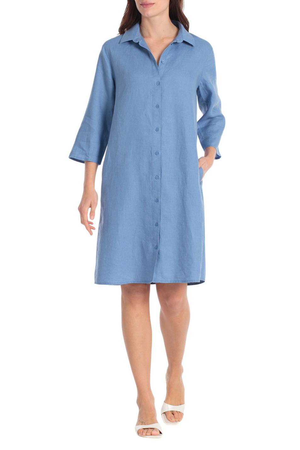 Женский Gerry Weber Платье-рубашка изо льна (цвет ), артикул N68520 | Фото 3