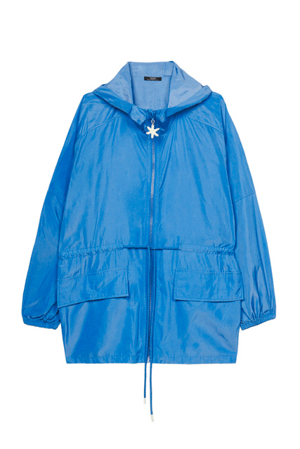 Легкая куртка с капюшоном|Основной цвет:Синий|Артикул:206665 | Фото 1