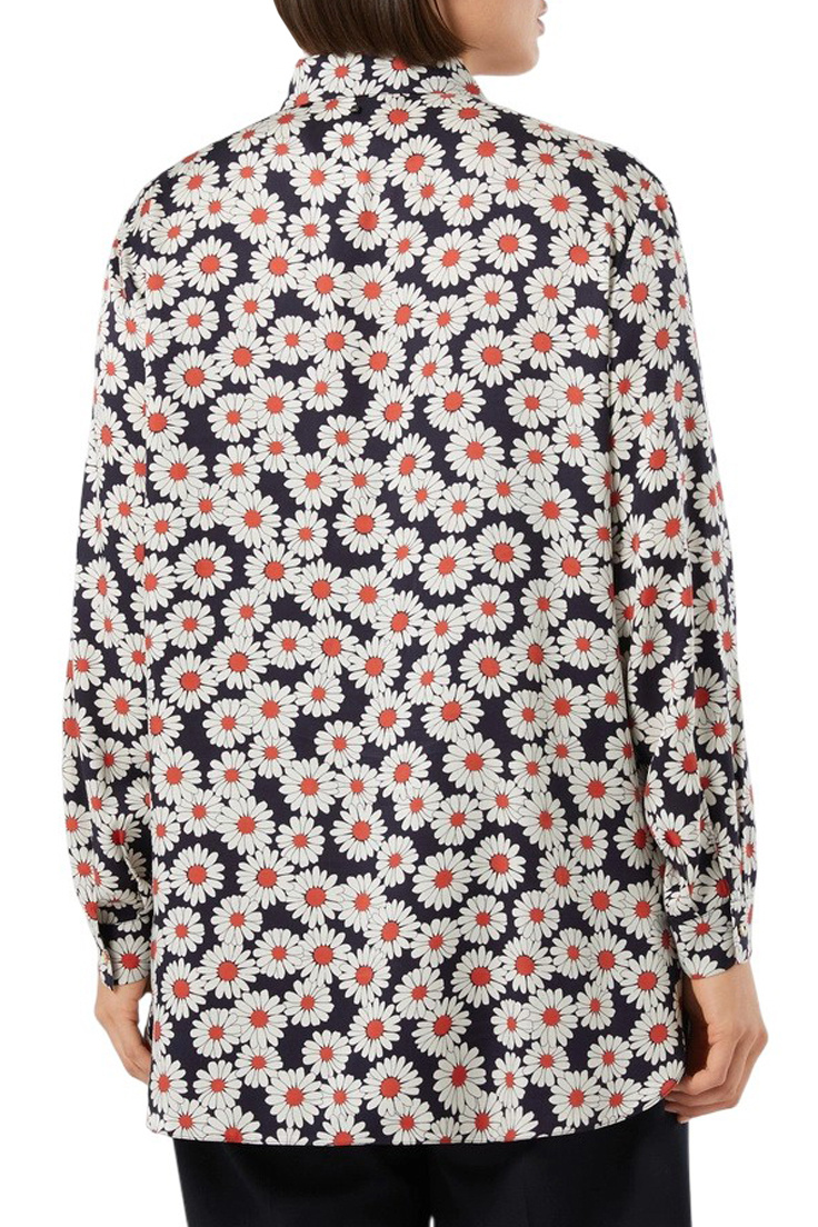 Блузка MRSOTRE с принтом|Основной цвет:Разноцветный Женский Marina Rinaldi Блузка MRSOTRE с принтом (цвет ), артикул 2618191096 | Фото 4