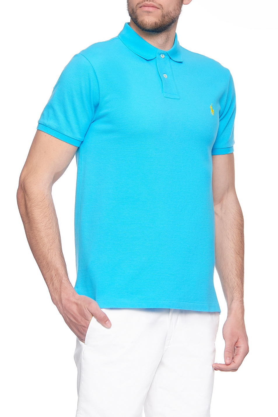 Polo Ralph Lauren Футболка-поло с фирменной вышивкой на груди (цвет ), артикул 710536856279 | Фото 3
