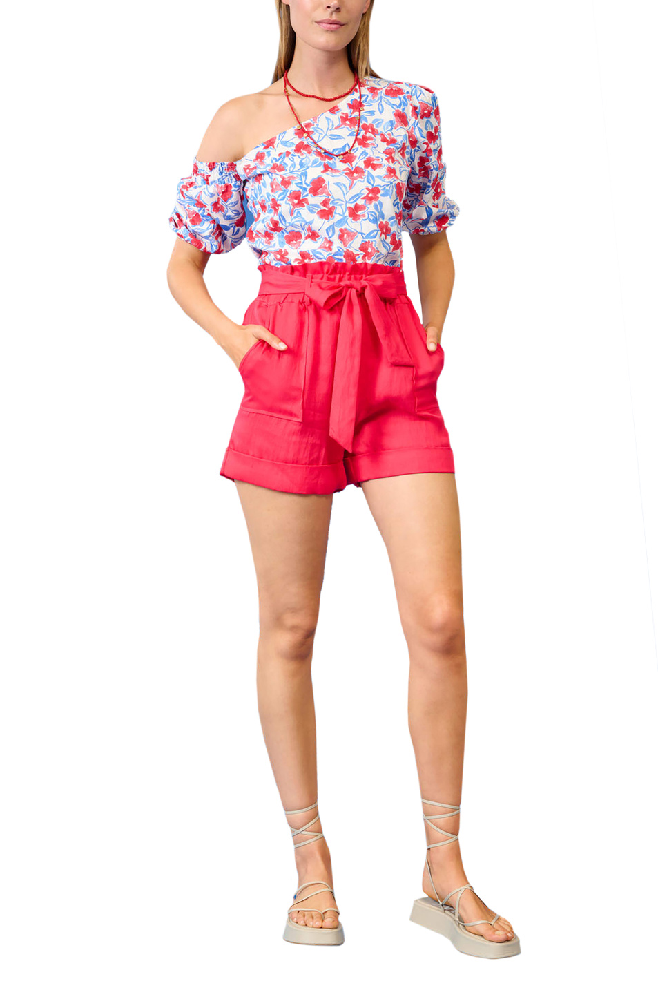 Женский Orsay Блуза с асимметричным вырезом и принтом (цвет ), артикул 626012 | Фото 2