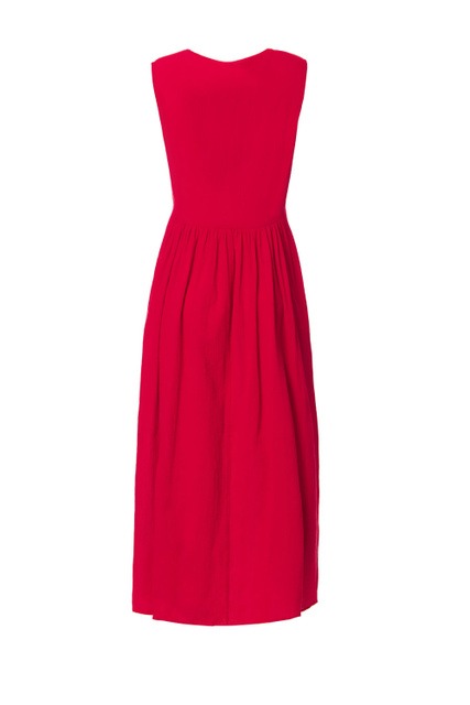 Платье VOLANTE из хлопкового крепа|Основной цвет:Красный|Артикул:32210128 | Фото 2