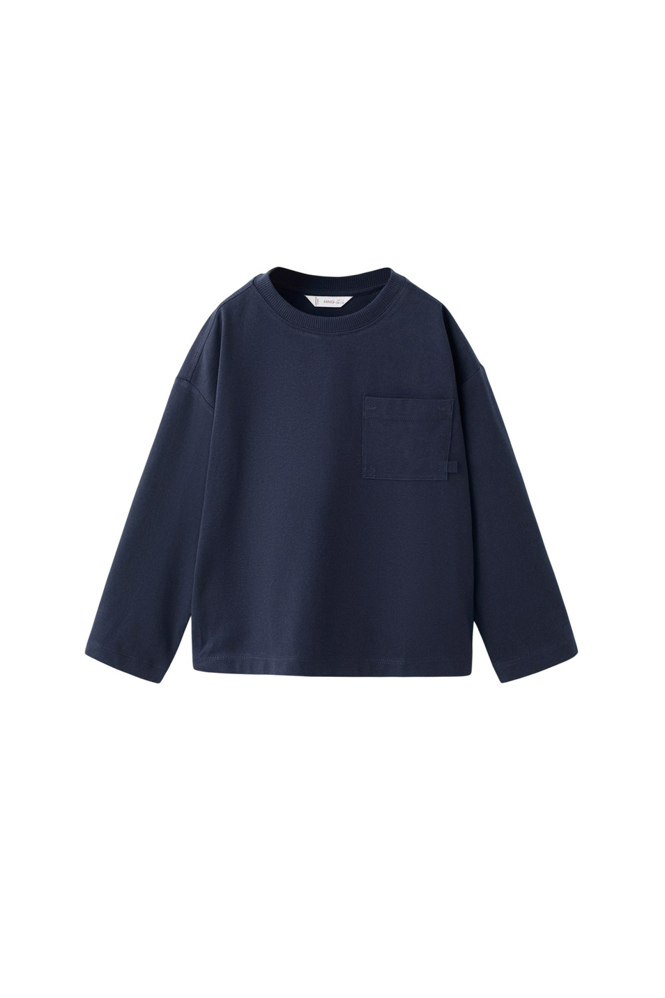 Мальчикам Mango Kids Лонгслив BASICAB1 из хлопка (цвет ), артикул 27061196 | Фото 1