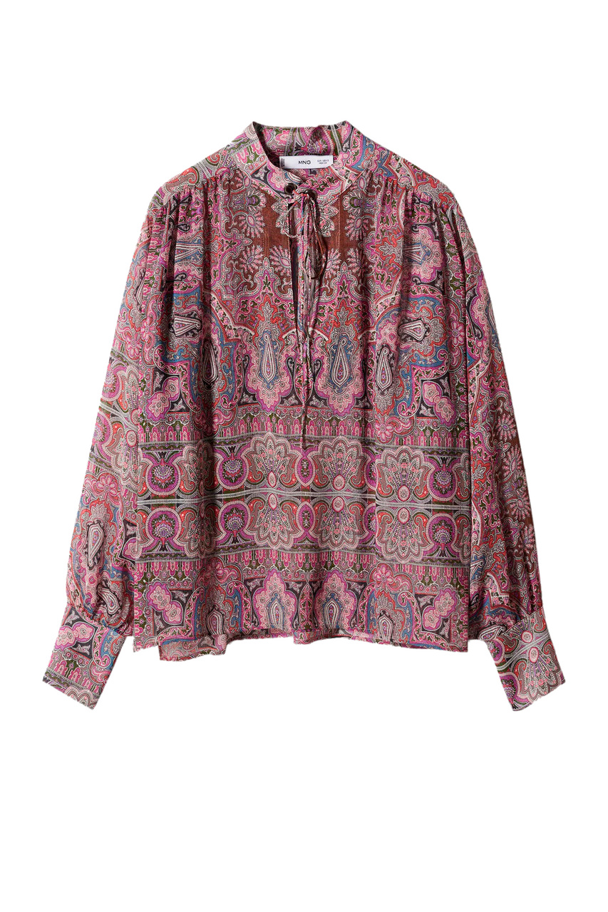 Блузка DIANA с принтом|Основной цвет:Разноцветный|Артикул:47055880 | Фото 1