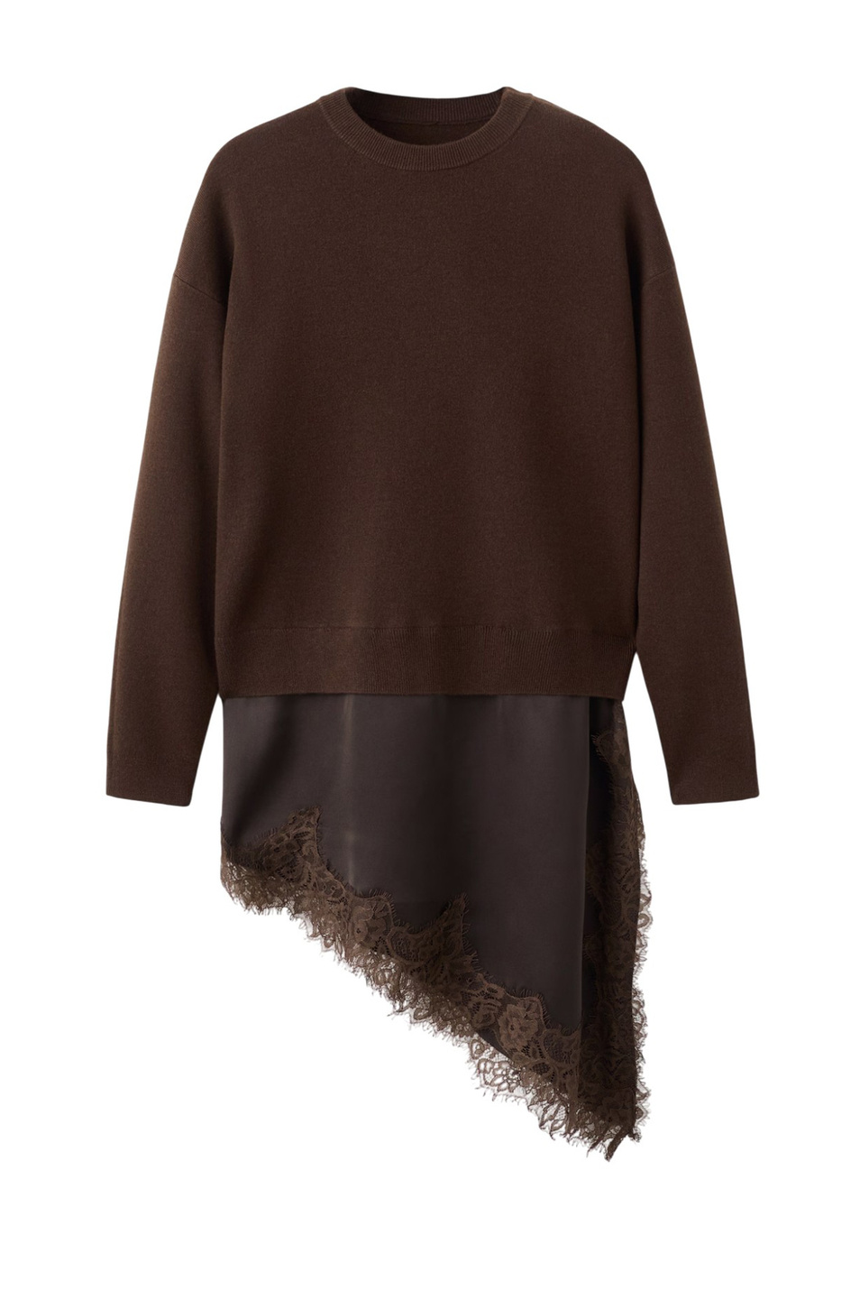 Женский Mango Джемпер NAT с кружевной отделкой (цвет ), артикул 27084092 | Фото 1