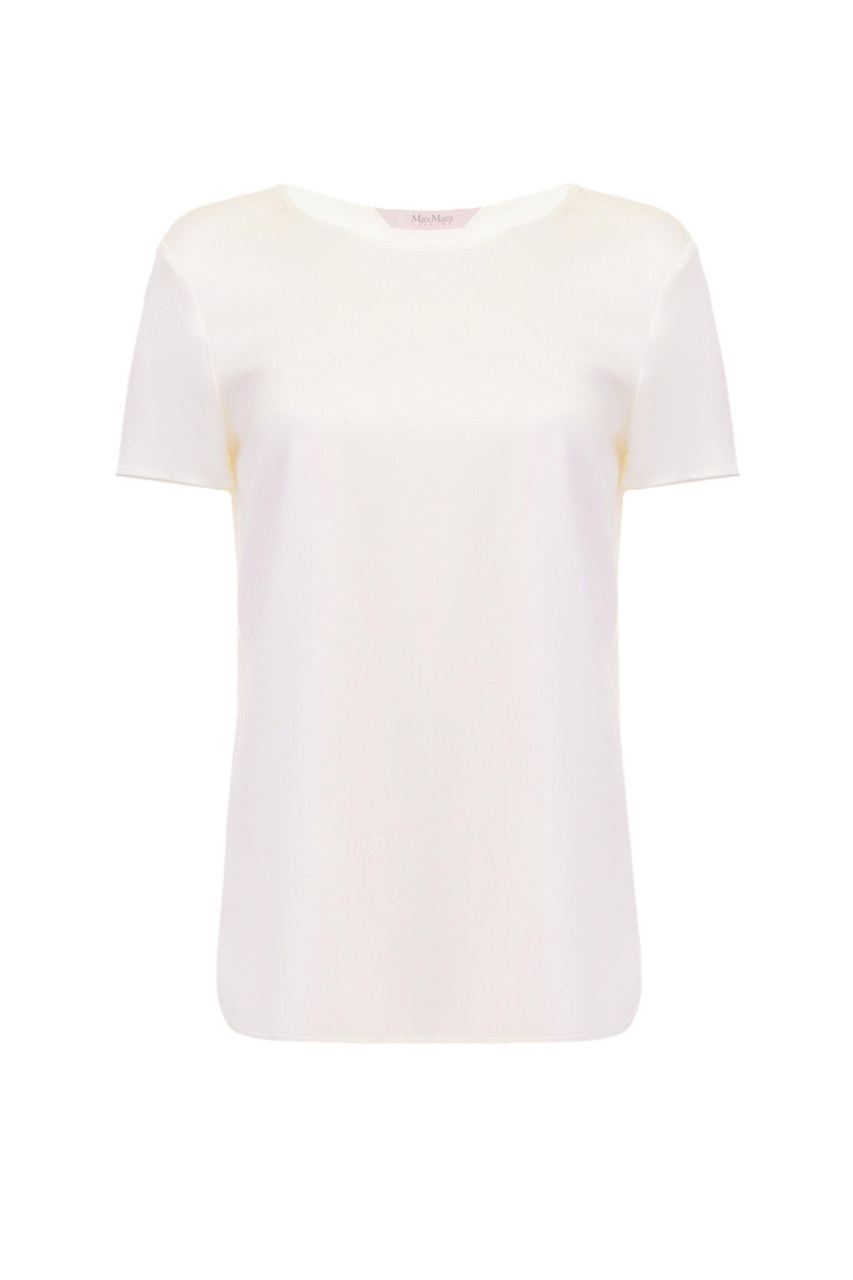 Блузка 3CORTONA из эластичного шелка|Основной цвет:Кремовый|Артикул:2331110536 | Фото 1