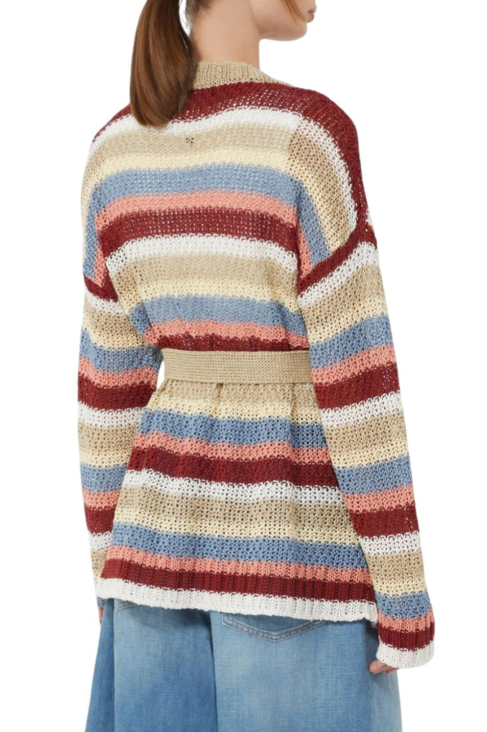 Женский Weekend Max Mara Кардиган BONITO изо льна (цвет ), артикул 2615341032 | Фото 4