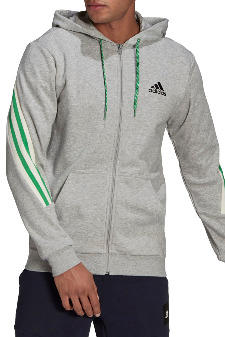 Adidas Толстовка на молнии Sportswear с полосками на рукавах (цвет ), артикул GM6897 | Фото 2
