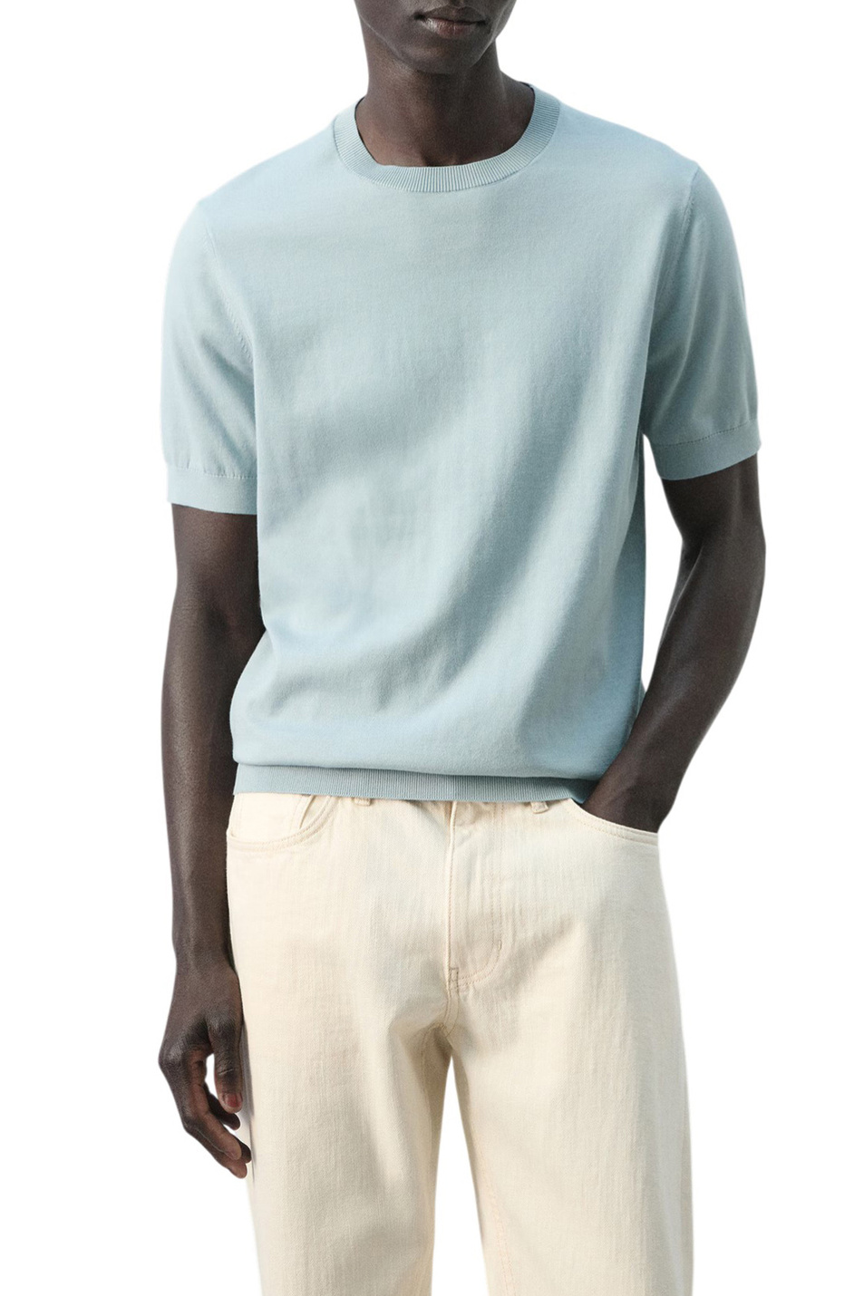 Мужской Mango Man Джемпер ARRAONA однотонный (цвет ), артикул 27061281 | Фото 3