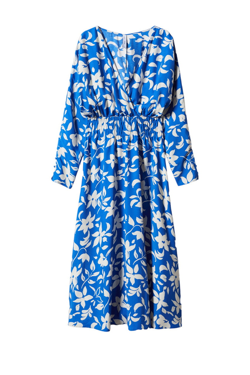 Платье KIM с принтом|Основной цвет:Бело-синий|Артикул:57043808 | Фото 1