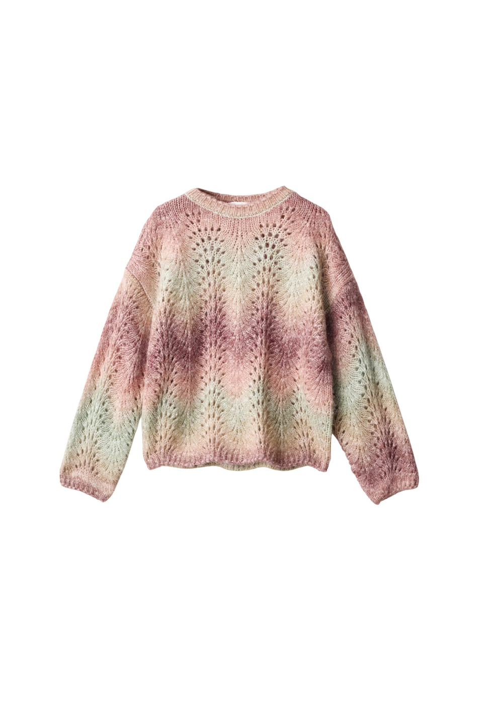 Джемпер MYSTIC|Основной цвет:Розовый Девочкам Mango Kids Джемпер MYSTIC (цвет ), артикул 17007798 | Фото 1