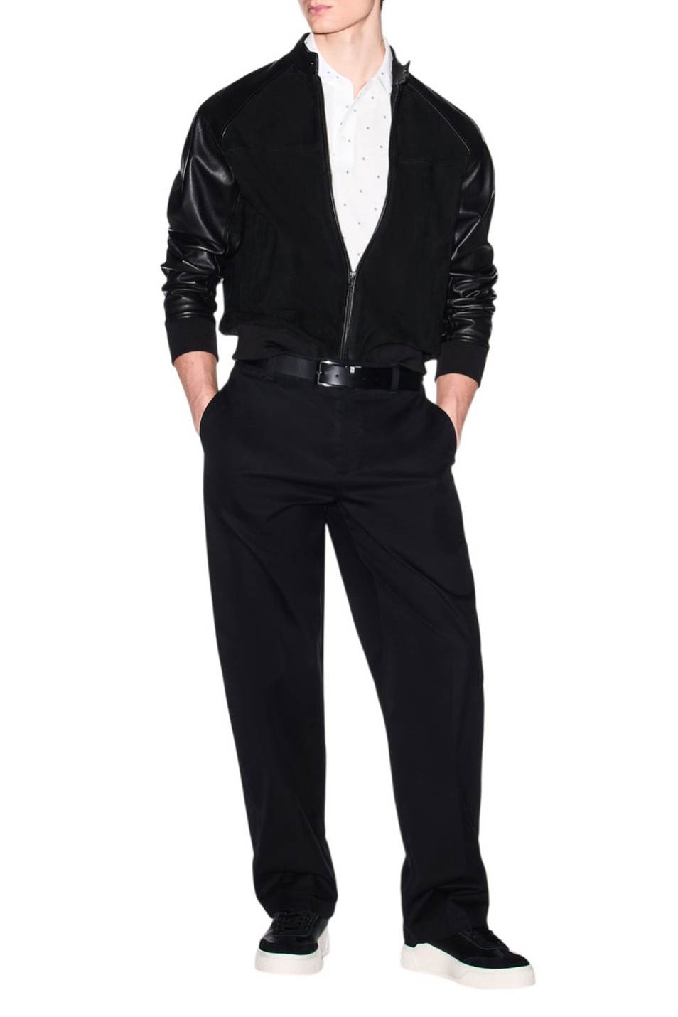 Мужской Armani Exchange Поло из хлопка с принтом (цвет ), артикул XM000735-AF10356 | Фото 3