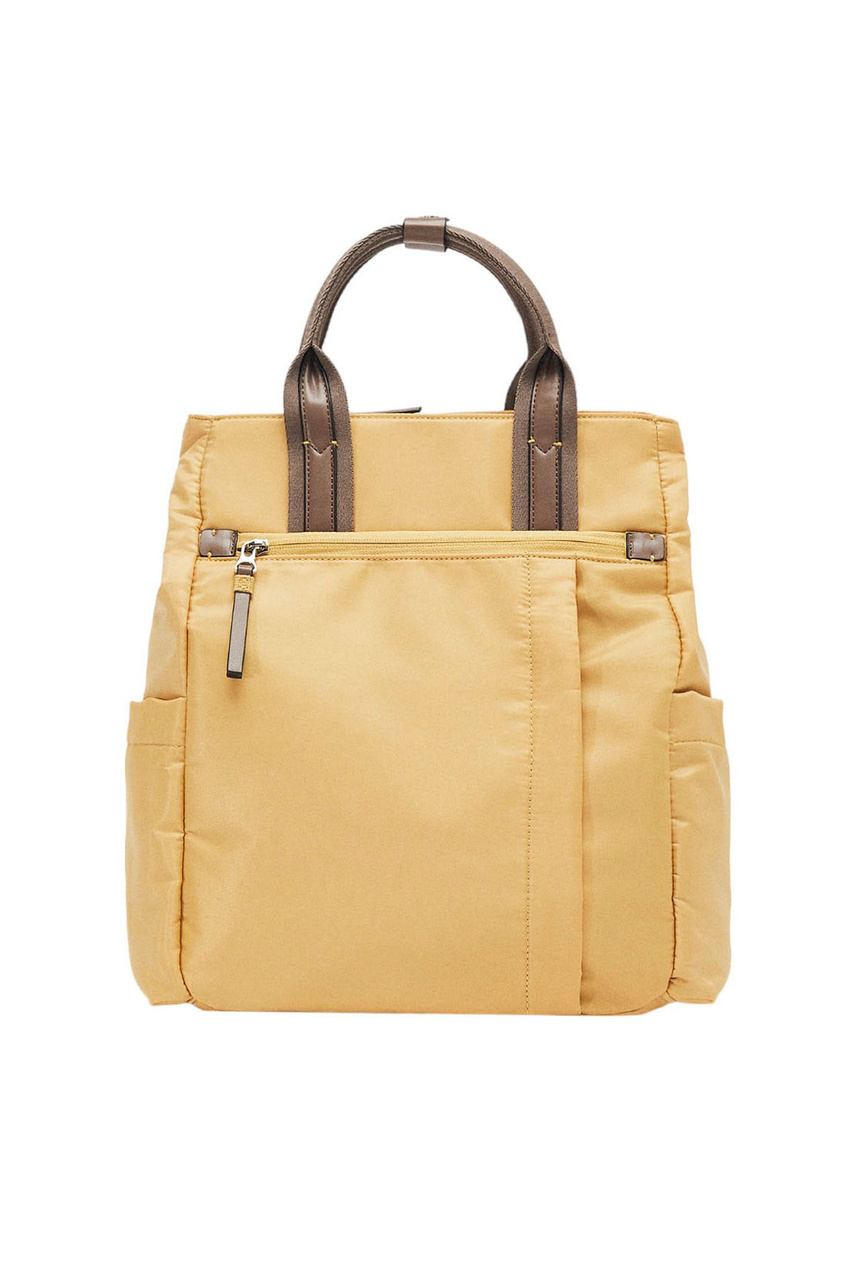 Рюкзак однотонный|Основной цвет:Желтый|Артикул:214730 | Фото 1