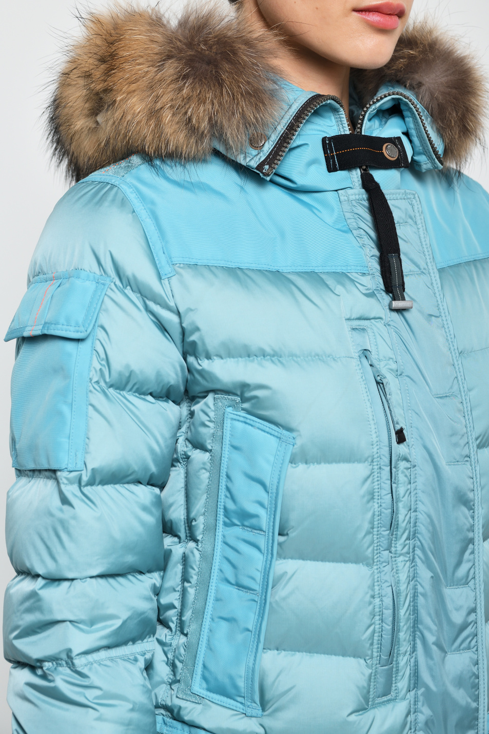 Женский Parajumpers Пуховик LYNN с натуральным мехом (цвет ), артикул ML33 | Фото 8