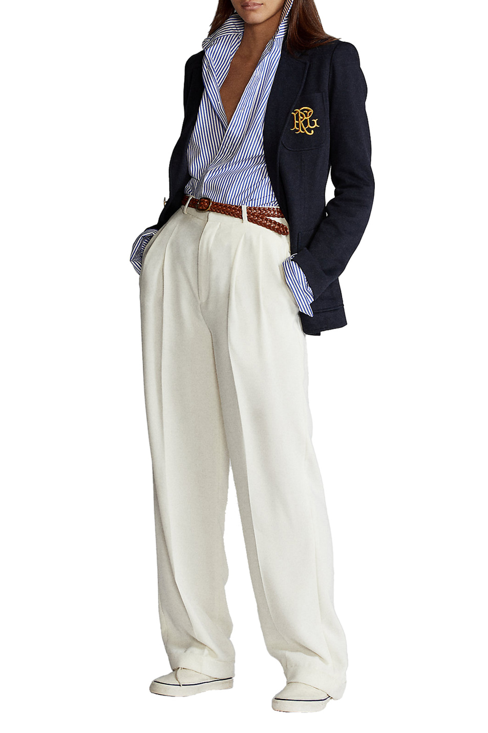 Женский Polo Ralph Lauren Жаккардовый пиджак на пуговице (цвет ), артикул 211795348002 | Фото 2