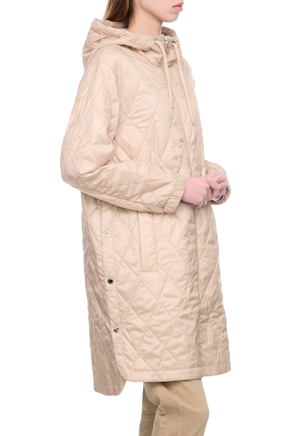 Женский Gerry Weber Стеганая куртка на молнии с капюшоном (цвет ), артикул 150217-31182 | Фото 6