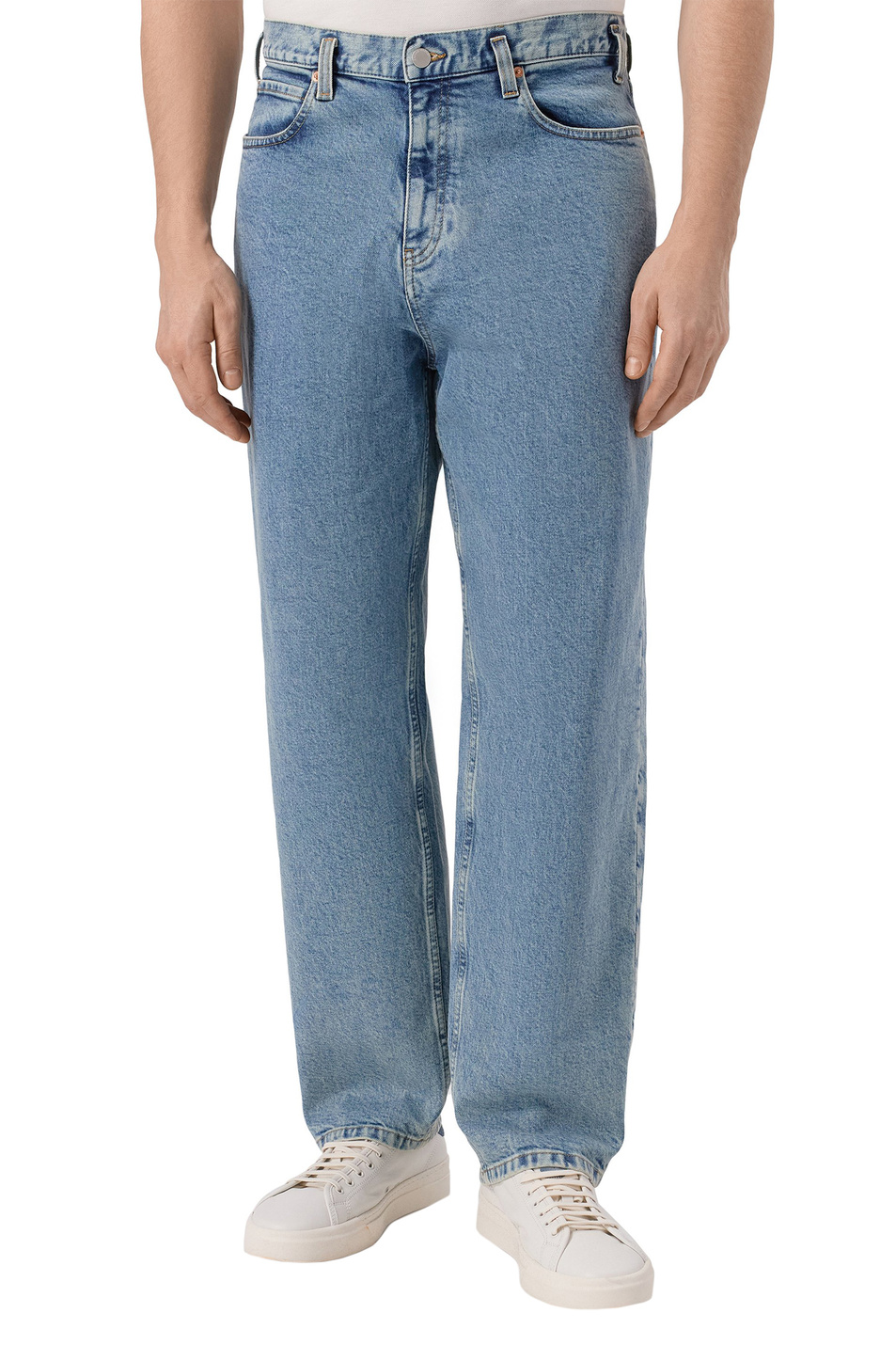 Мужской Emporio Armani Джинсы из эластичного хлопка (цвет ), артикул EM004717-AF23101 | Фото 4