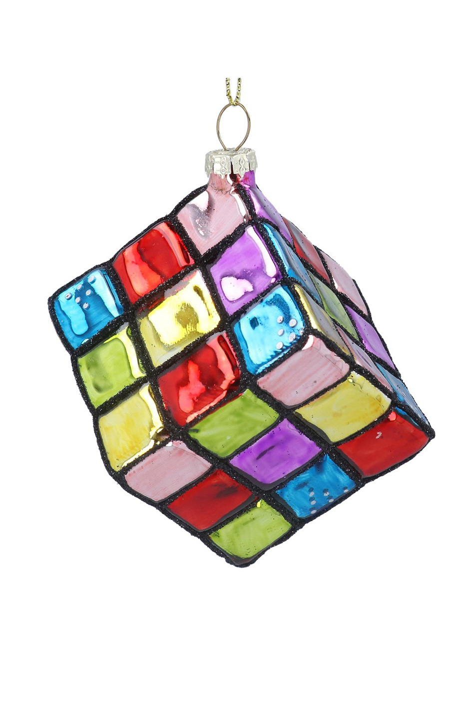 Елочная игрушка "Кубик Рубика", 7 см|Основной цвет:Разноцветный Не имеет пола Gisela Graham Елочная игрушка "Кубик Рубика", 7 см (цвет ), артикул 01246 | Фото 1