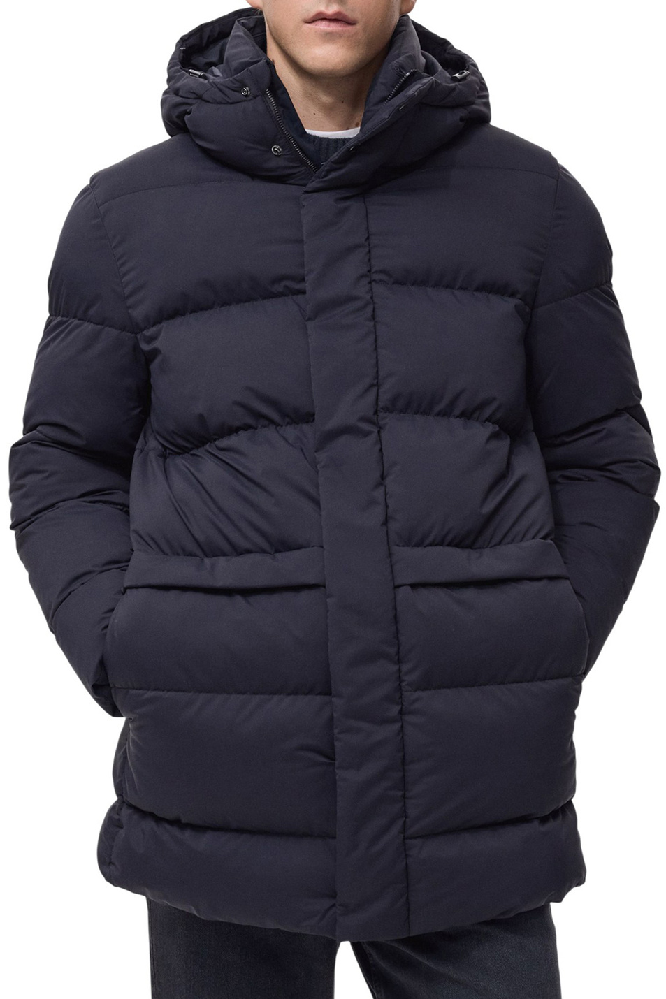 Куртка HANS с капюшоном|Основной цвет:Синий Мужской Mango Man Куртка HANS с капюшоном (цвет ), артикул 17077884 | Фото 3