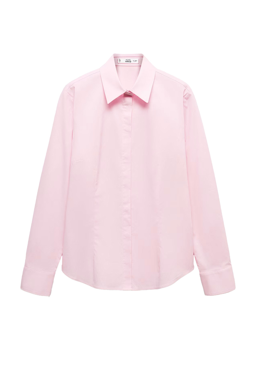 Рубашка SOFIA из эластичного хлопка|Основной цвет:Розовый|Артикул:67093261 | Фото 1