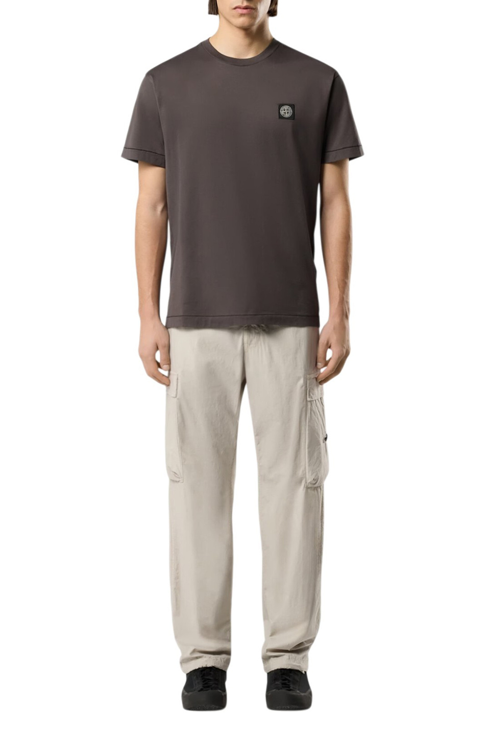 Мужской Stone Island Футболка из хлопка с логотипом (цвет ), артикул L1S152100027-S0013 | Фото 3