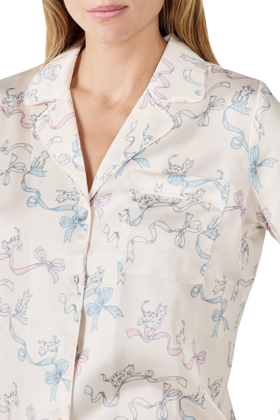 Женский Etam Пижамная рубашка LYNNA с принтом (цвет ), артикул 6556193 | Фото 4