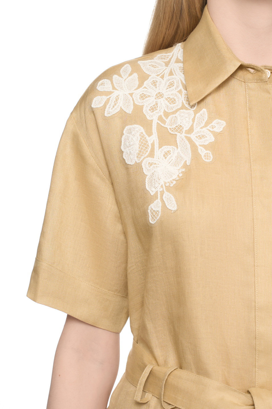 Женский Ermanno Firenze Платье с вышивкой (цвет ), артикул D48EQ060CCET6 | Фото 6