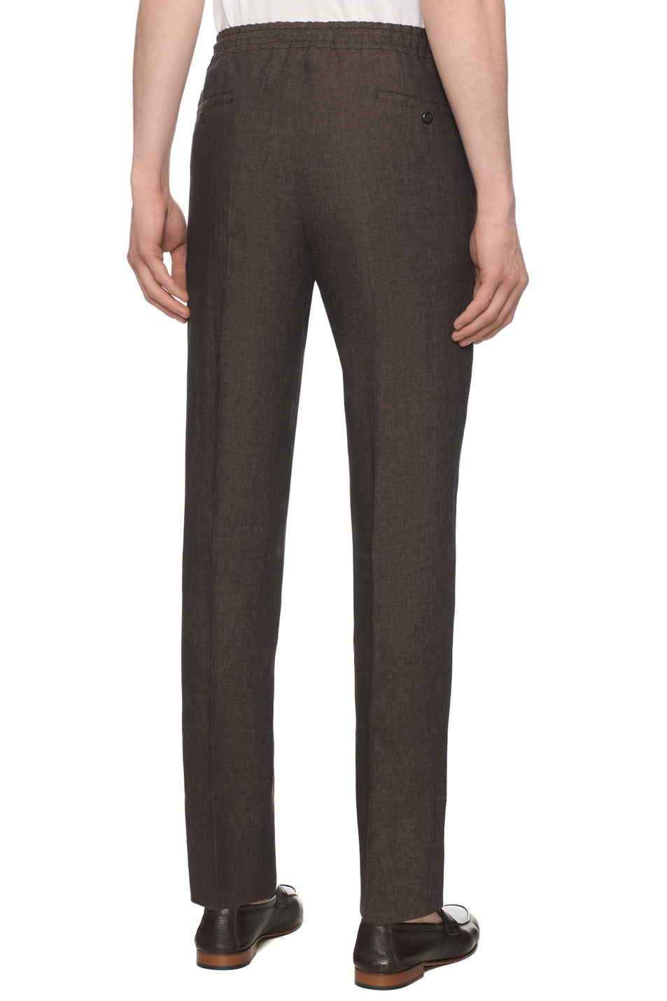 Мужской Corneliani Брюки из льна (цвет ), артикул 274L25-2714159 | Фото 5