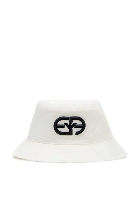 Emporio Armani Панама с вышитым логотипом (Белый цвет), артикул 627867-2R554 | Фото 1