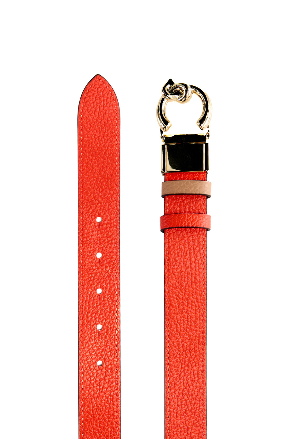 Женский Coccinelle Ремень C-ME BICOLOR двусторонний из натуральной кожи (цвет ), артикул E3SSM110601 | Фото 4
