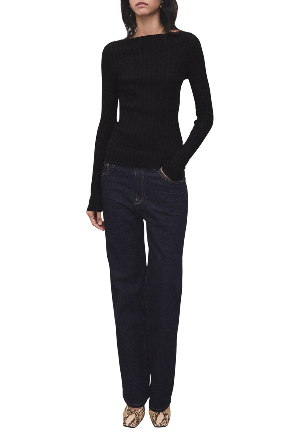 Женский Mango Джемпер FLURRY однотонный (цвет ), артикул 17005815 | Фото 2