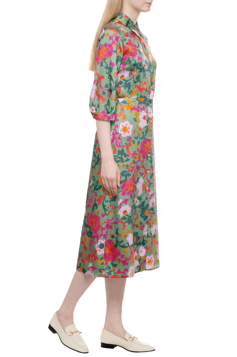 Женский Emme Marella Платье AEREO с цветочным принтом (цвет ), артикул 2415221141 | Фото 2